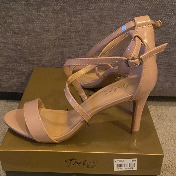 Thalia Sodi Nude Strappy Heels - Picture 3 of 6